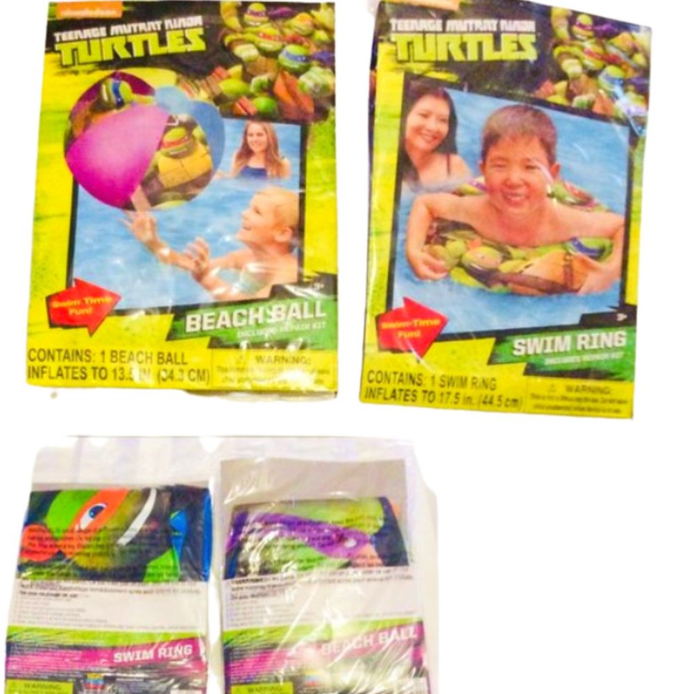 Teenage Mutant Ninja Turtles Beach Ball Swim Ring